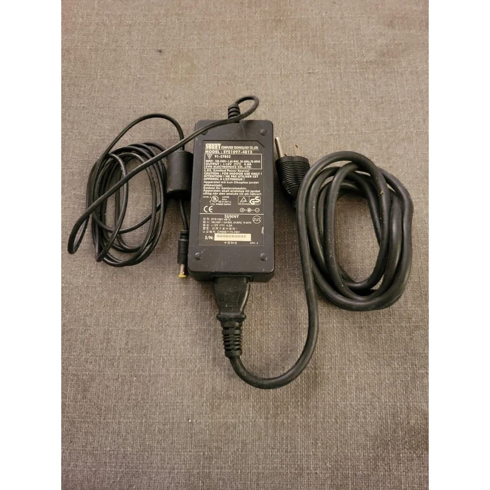 SUNNY Genuine SYS1097-4812 (91-57852) 12VDC AC Adapter Power Supply